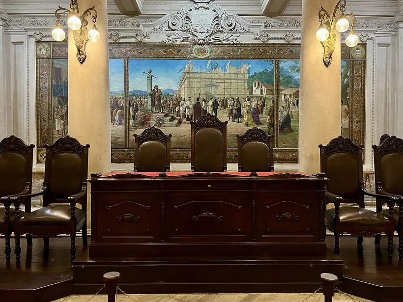 Fachada da Bolsa Oficial de Café em Santos